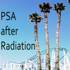 The PSA can go up and down after radiation, but should generally trend downwards.  